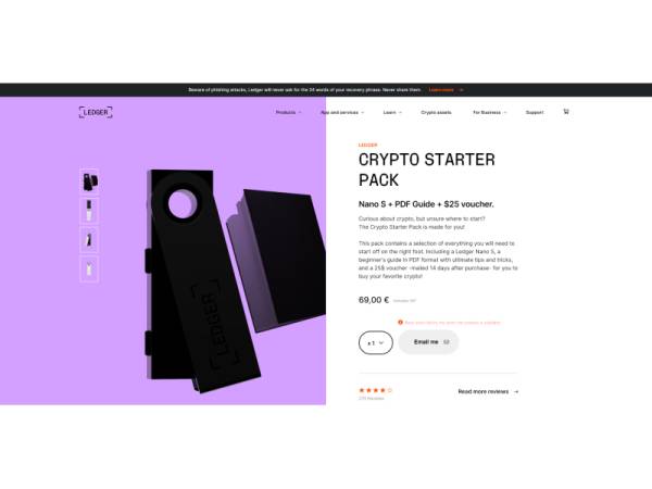 Ledger Wallet - Voucher o wartości $25!